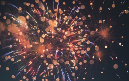 Fireworks close-up