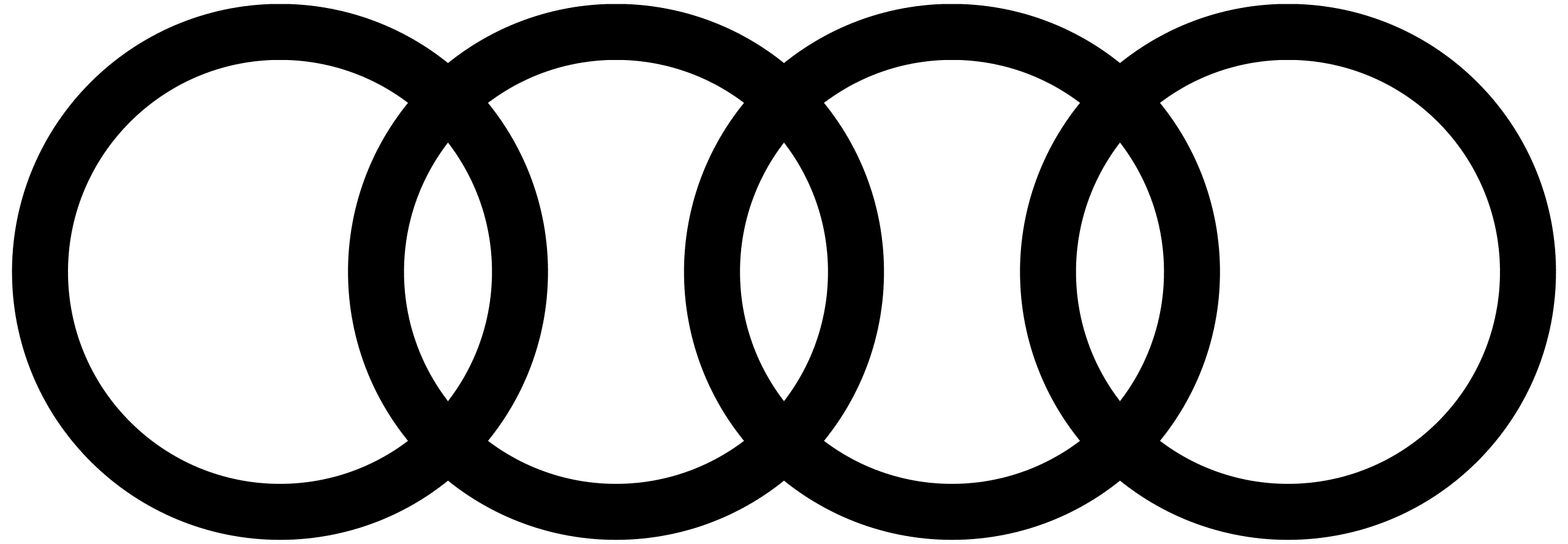 Black audi logo Audi logo