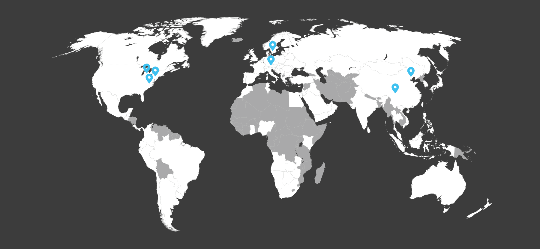 2023 Our global reach - map