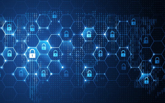 World map illustrating global network security