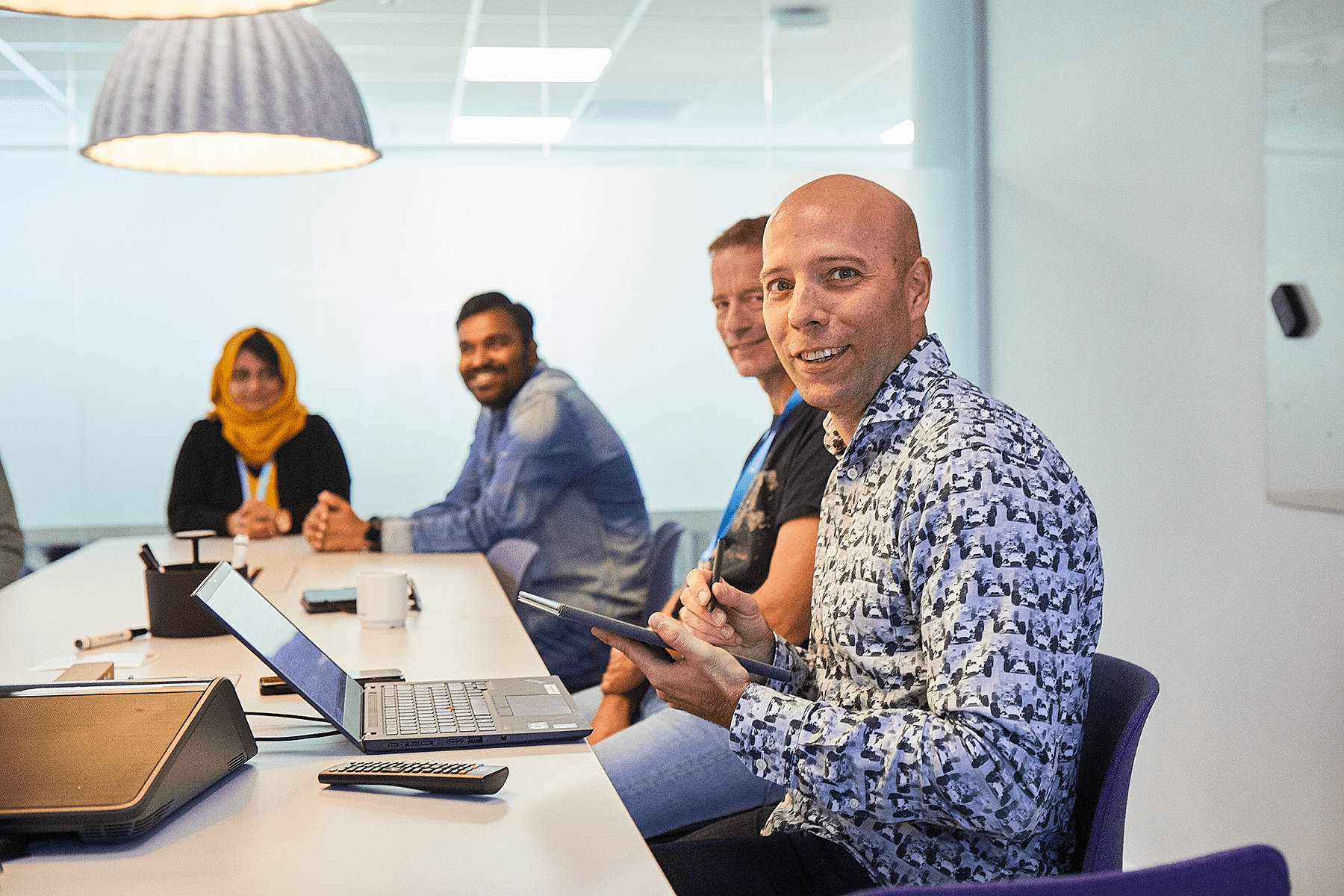 a group of people at WirelessCar