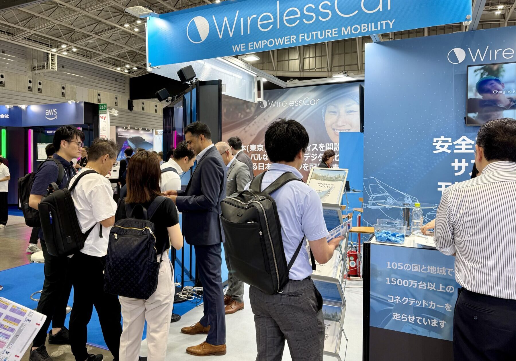 WirelessCar's booth at AEE Yokohama